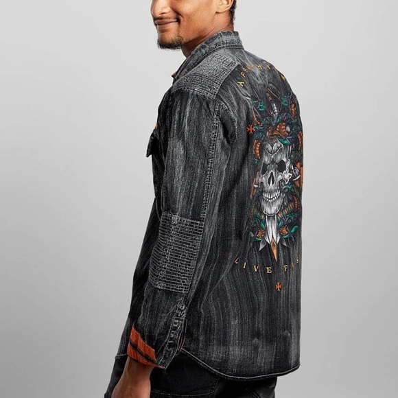 Affliction • Despise Washed Stretch Shirt - Picture 2 of 11